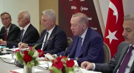 Cumhurbaşkanı Erdoğan ABD'li CEO'larla buluştu: Hedef 100 milyar dolar!