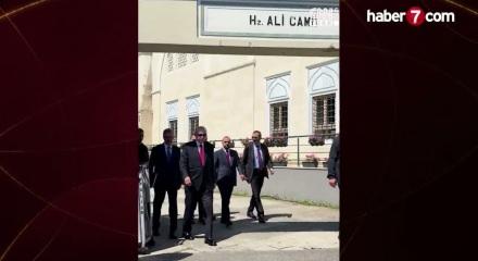 Cumhurbaşkanı Erdoğan cuma namazını Hz. Ali Camisi'nde kıldı