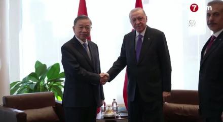 Cumhurbaşkanı Erdoğan, Vietnam Devlet Başkanı To Lam ile g&ouml;r&uuml;şt&uuml;