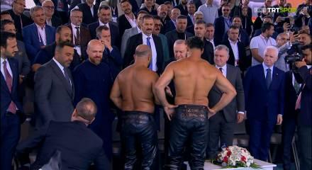 Yağlı G&uuml;reş Cumhurbaşkanlığı Kupası finalinde Erdoğan coşkusu!