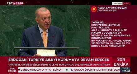 Erdoğan'dan BM k&uuml;rs&uuml;s&uuml;nde tarihi mesaj: Gerekirse bedel &ouml;deriz ama susmayız