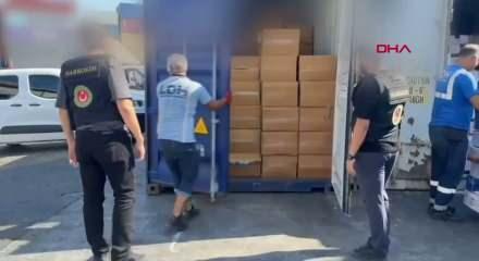 G&uuml;mr&uuml;klerde 1,7 ton pregabalin ele ge&ccedil;irildi