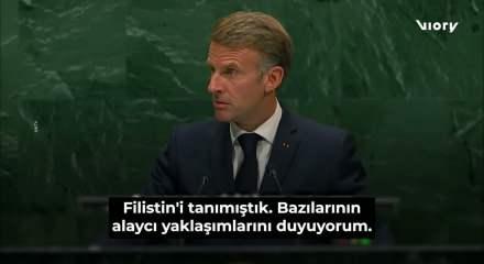 Macron da İsraillilerin y&uuml;z&uuml;ne siz katilsiniz dedi