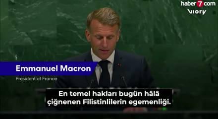 Macron&rsquo;un &ldquo;utanın&rdquo; s&ouml;zlerine İsrail&rsquo;den sert tepki