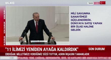 Cumhurbaşkanı Erdoğan, Meclis'te: Genel kurula hitap ediyor