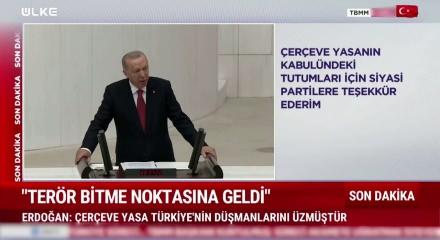 Cumhurbaşkanı Erdoğan'ın "Huzura kalkan 467 el" s&ouml;z&uuml; g&uuml;ne damga vurdu