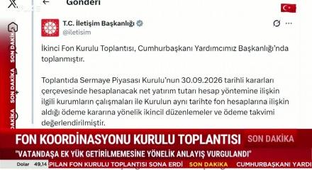 Fon Koordinasyon Kurulu toplantısı bitti: &Ouml;deme takvimi ele alındı!