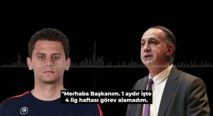 G&uuml;ndoğdu'nun hakeme y&ouml;nelik tehdit i&ccedil;erikli ses kaydı ortaya &ccedil;ıktı!