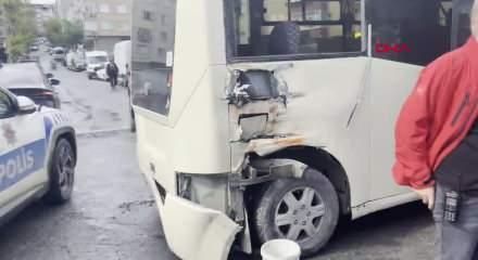 G&uuml;ng&ouml;ren'de tramvay, minib&uuml;se &ccedil;arptı