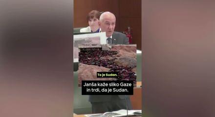 İsrail&rsquo;i aklamaya &ccedil;alışan Slovenya Başbakanı Jansa, Gazze&rsquo;de &ccedil;ekilen fotoğrafı Sudan zannetti