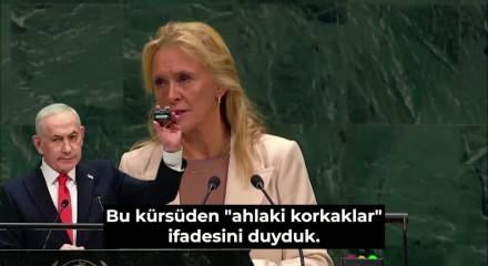 İzlanda Dışişleri bakanının Netenyahu i&ccedil;in s&ouml;ylediği "korkak" s&ouml;zleri BM'de alkış aldı