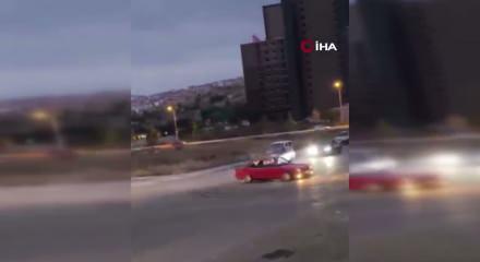 Ankara&rsquo;da drift yapan s&uuml;r&uuml;c&uuml;ye rekor ceza