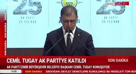 AK Parti'ye ge&ccedil;en Cemil Tugay'dan ilk s&ouml;zler: