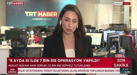Bakan G&uuml;rlek, Şubat-Eyl&uuml;l 2026 d&ouml;neminde su&ccedil; &ouml;rg&uuml;tlerine yapılan operasyonları duyurdu