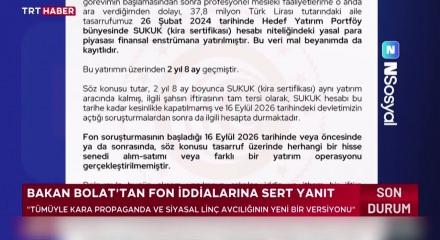  Bakan &Ouml;mer Bolat kendisine y&ouml;nelik iftiralara tepki g&ouml;sterdi