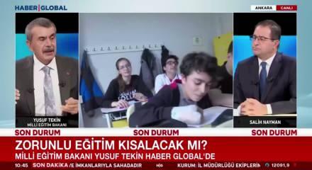 Bakan Tekin'den zorunlu eğitim s&uuml;resinin kısaltılmasına ilişkin a&ccedil;ıklama