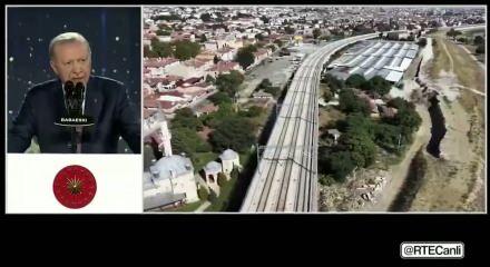 Başkan Erdoğan: Halkalı-Kapıkule arasındaki seyahat s&uuml;resi 1,5 saate d&uuml;ş&uuml;yor!