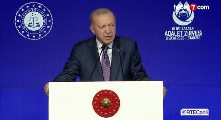 Başkan Erdoğan'dan Uluslararası Adalet Zirvesi'nde &ouml;nemli a&ccedil;ıklamalar