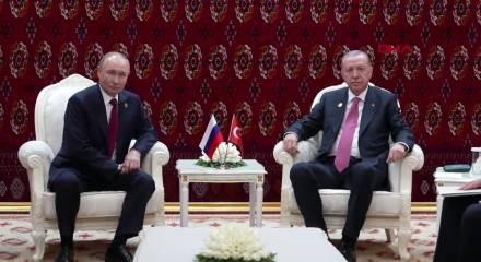 Cumhurbaşkanı Erdoğan ile Putin g&ouml;r&uuml;şt&uuml;