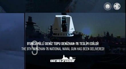 Denizhan-76 milli deniz topu g&ouml;reve hazır!