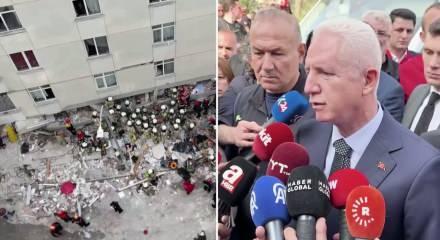 İstanbul Valisi Maltepe'de yıkılan binanın İki katının ka&ccedil;ak &ccedil;ıkıldığını a&ccedil;ıkladı