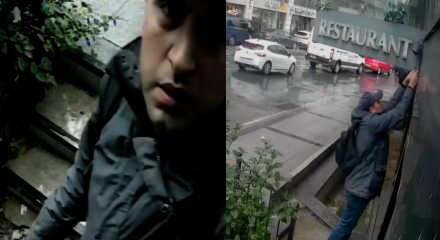 İstanbul'da kendisini kaydeden kamerayı &ccedil;aldı!