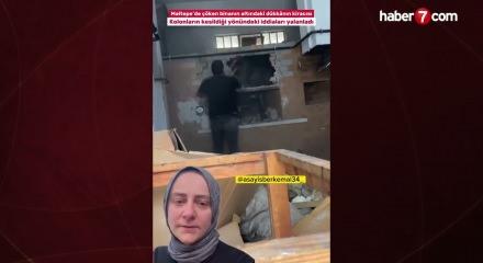 Maltepe'de &ccedil;&ouml;ken binanın alt katındaki işletmeci sessizliğini bozdu: Hepsi iftira savcılığa şikayette bulunacağım