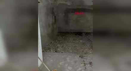 Maltepe'de 3 katı &ccedil;&ouml;ken binanın girişindeki at&ouml;lyenin son g&ouml;r&uuml;nt&uuml;leri ortaya &ccedil;ıktı