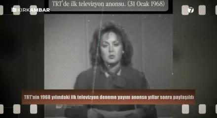 T&uuml;rkiye'de televizyon yayıncılığının başladığı o tarihi anlar yeniden g&uuml;ndemde