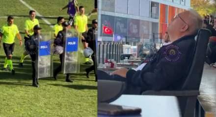 Ziraat T&uuml;rkiye Kupası ma&ccedil;ında temsilcinin uyuması herkesi şaşırttı