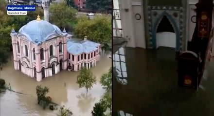 300 Yıllık tarihi camii sular altında kaldı