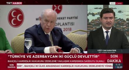 MHP Lideri Bah&ccedil;eli'den T&uuml;rk Devletleri Teşkilatı zirvesi &ouml;ncesi Azerbaycan mesajı