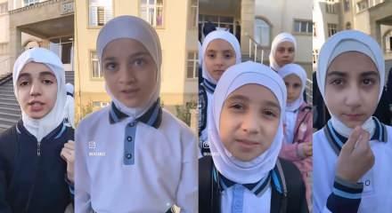 Azerbaycan'da baş&ouml;rt&uuml;s&uuml; yasağına &ouml;ğrencilerden tepki: Asla a&ccedil;mayacağız