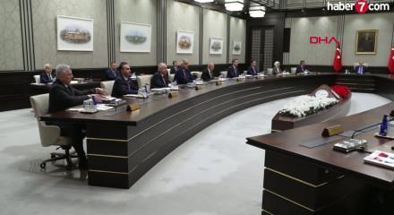 Cumhurbaşkanı Erdoğan liderliğinden Cumhurbaşkanlığı Kabinesi toplandı