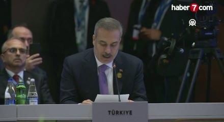 Dışişleri Bakanı Fidan, Asya'da İşbirliği ve G&uuml;ven Artırıcı &Ouml;nlemler Konferansı'nın 7. Zirvesi'nde konuştu