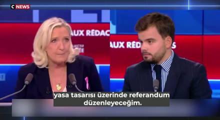 Fransa se&ccedil;imlere giderken Marine Le Pen&rsquo;den yeni se&ccedil;im vaadi: Baş&ouml;rt&uuml;s&uuml; her yerde yasak olacak!