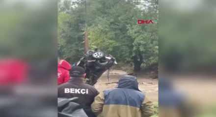 Kocaeli'de sel sularına kapılan Mustafa Gedikli'yi arama &ccedil;alışmaları s&uuml;r&uuml;yor