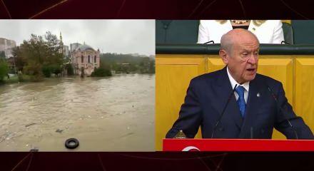 MHP lideri Bah&ccedil;eli selde hayatını kaybedenler i&ccedil;in taziye mesajı paylaştı