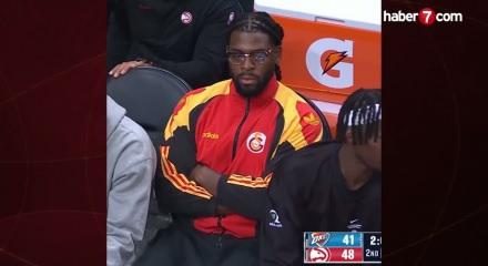 NBA yıldızı Lu Dort, ma&ccedil;a Galatasaray eşofmanıyla geldi!