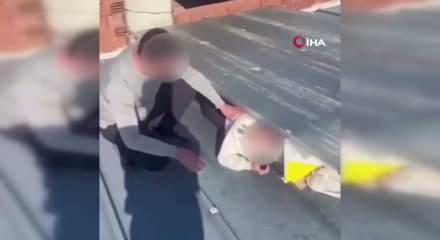20 su&ccedil; kaydı vardı...&Ccedil;atıda b&ouml;yle yakalandı