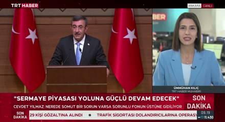 Cevdet Yılmaz "Olağan&uuml;st&uuml; tasfiyeler hızla yapılıyor" dedi