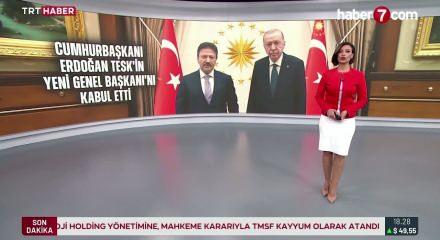 Cumhurbaşkanı Erdoğan, TESK Genel Başkanı Yiğiner'i kabul etti