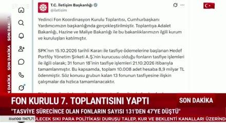 Fon tasfiyelerinde 49,7 milyar lira &ouml;deme yapıldı: 84 fonun tasfiyesi tamamlandı