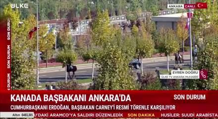 Kanada Başbakanı Ankara'da! Başkan Erdoğan karşıladı