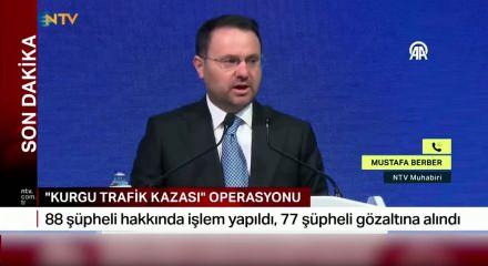 Kurgu trafik kazası operasyonu d&uuml;zenlendi