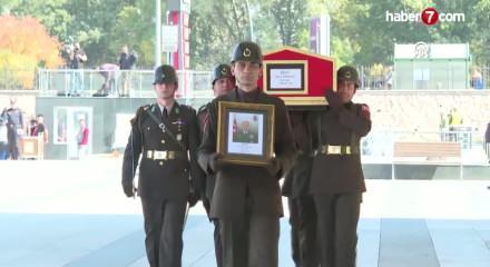 Şehit Albay Sayit G&ouml;kg&ouml;z, Ankara'da son yolculuğuna uğurlandı