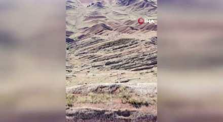 Sivas'ta doğa tutkunlarından nefes kesen iniş