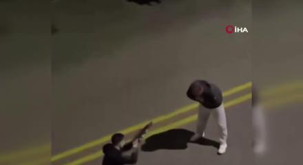 Ankara'da filmleri aratmayan dehşet! "Beni vur" diyerek pompalı t&uuml;feğin &ouml;n&uuml;ne atladı!