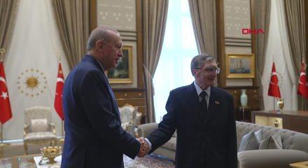 Cumhurbaşkanı Erdoğan, Aziz Sancar ile eşini kabul etti