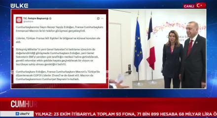 Cumhurbaşkanı Erdoğan, Fransa Cumhurbaşkanı Macron ile telefonda g&ouml;r&uuml;şt&uuml;